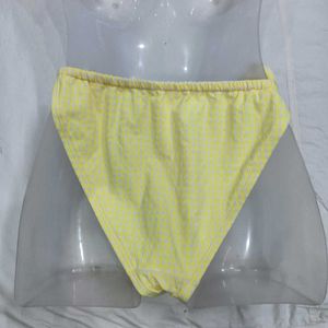 Yellow🔥 Gingham Bikini Bottom