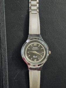 Silver Hmt Watch For Women With Silve Steel Strap