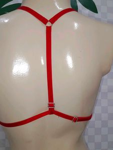 (1441)Red Sheer Lingerie Set
