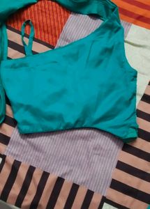 Stylish Teal Embellished Outfit