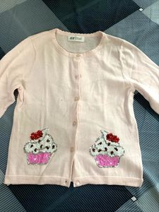 New H&amp;M kids girls soft light winter top