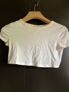 H&M White Crop Top
