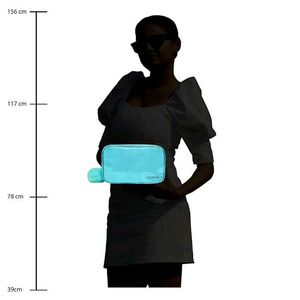 Colorbar Cute Teal Pouch with Pom Po