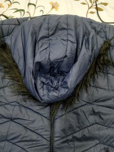 Navy Blue Puffer Jacket