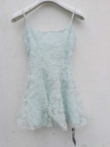 Light Blue Fuzzy Mini Dress