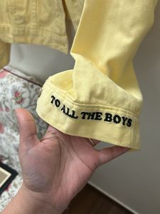 Stylish Yellow Denim Jacket