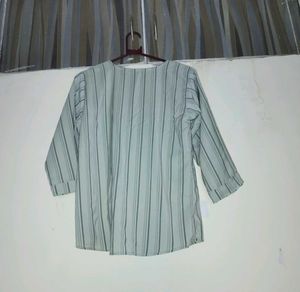 Light Green striped Top