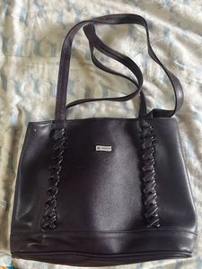 Purse Leather Dark purple