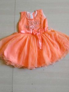 Beautiful Orange Party Dress