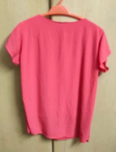 Coral Flutter Sleeve Top