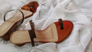 Mochi Bronze Heels