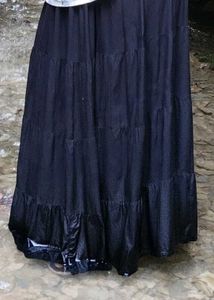 Black Tiered Maxi Skirt
