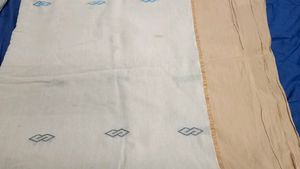 Elegant Grey &amp; White Saree