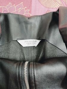 Black Faux Leather Dress