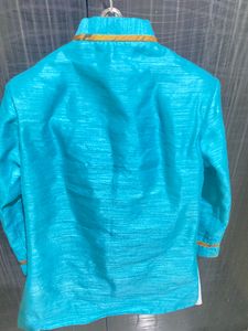 INDIAN ETHNIC FULL SLEEVS JACQUARD INDO WESTERN SHERWANI AND DHOTI SET