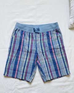 Basic Editions Premium Cotton Check Shorts