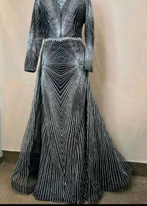 Striking Patterned Gown