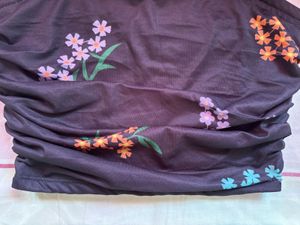 Floral Ruched Tube Top