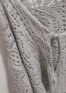 Chic Crochet Knit Sweater