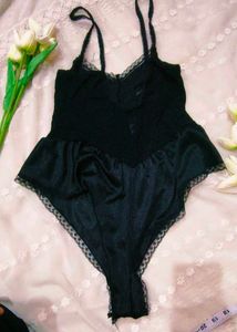 Elegant Black Lace Bodysuit