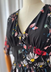 Floral Print V-Neck Romper