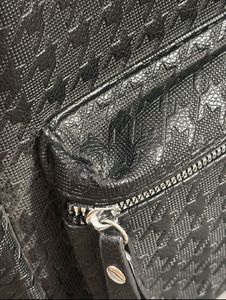 Chic Black Textured Backpack