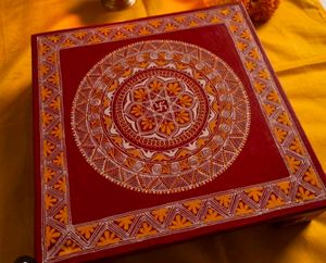 Hand-painted Pooja Thali