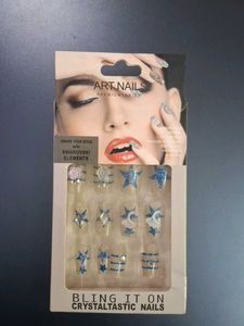 Sparkling Star Press-On Nails