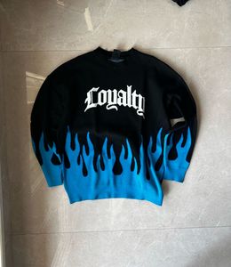 Black Loyalty Flame Sweater
