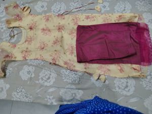 Cream Floral Kurta Set