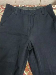 Men's Dark Blue Straight Leg Pants
