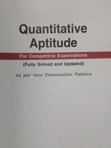 QUANTITATIVE APTITUDE FROM DR. R.S.AGGARWAL