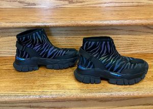 Zara Zebra Print Chunky Boots