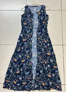 Floral Print button dress (2 in 1)