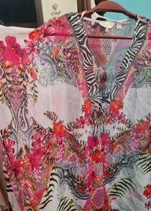 Ted Baker V-Neck Tunic Top/Swimsuit c