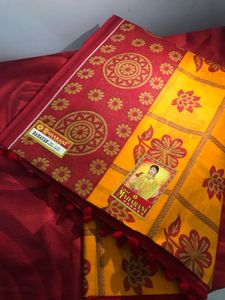 perfect for Navratri puja Maharani Ramayan Saree w