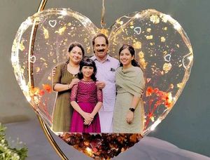 Heart Photo Frame with Lights