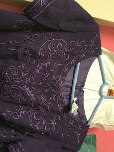Elegant Purple Ethnic Gown