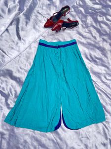 Bohemian Teal Palazzo Pants
