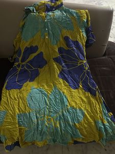 Vibrant Floral Print Kurta