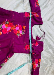 Beautiful Floral Print Lehenga Choli