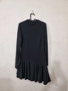 031 Zara Black Ruffled Dress