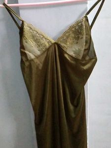 Vintage Olive Green Nightgown