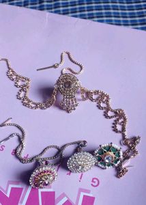 Combo Of 4 Elegant Maang Tikka Jewelry