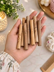 Vintage Wooden Hair Curlers Set