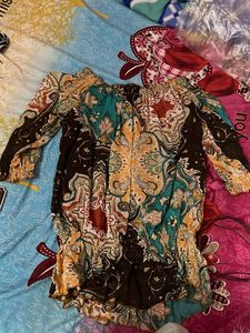 Bohemian Print Kurta Top