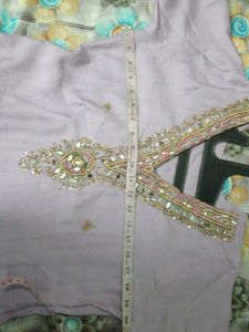 Elegant Lavender Kurta Set with Dupatta M size