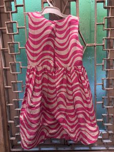 Pink &amp; White Swirl Dress for Girls