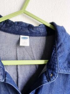 Classic Blue Denim Shirt Dress