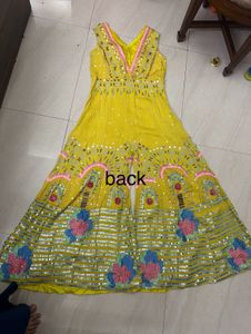 Yellow Embellished Jumpsuit